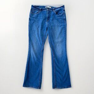 Levi's 515 Boot Cut Blue Denim Jeans Women’s Size 12 Mid-Rise Zipper Fly Stretch